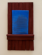 Joseph Egan | true blue | 2012 | 50 x 28 x 6 cm | various paints on wood