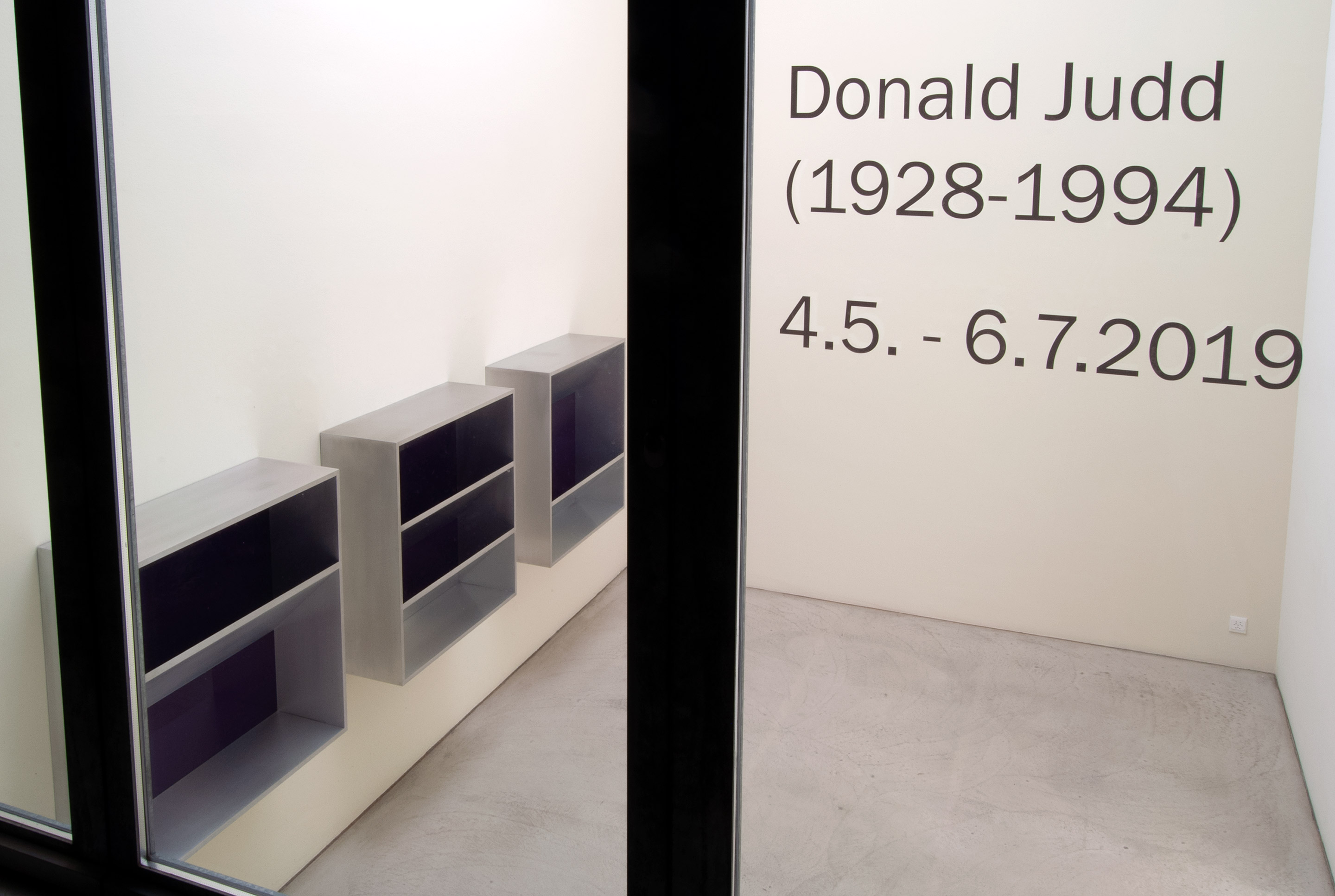 Annemarie Verna Gallery – Donald Judd (1928–1994)
