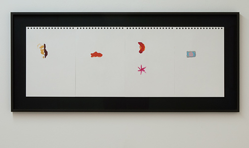 Richard Tuttle / Richard Tuttle Indoor Outdoor (1-4)  2012  each 29.8 x 21 cm acrylic on paper