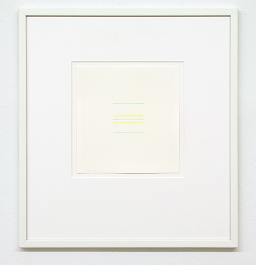 Antonio Calderara / Senza titolo  1973 16 x 15.5 cm Bleistift und Aquarell auf Papier