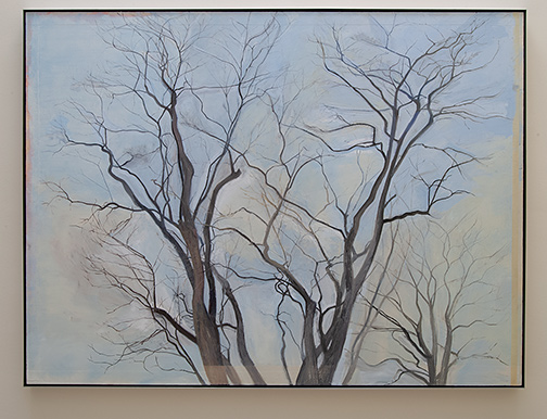 Sylvia Plimack-Mangold / Sylvia Plimack Mangold The Locust Trees  1988  152.4 x 203.2 cm   oil on linen
