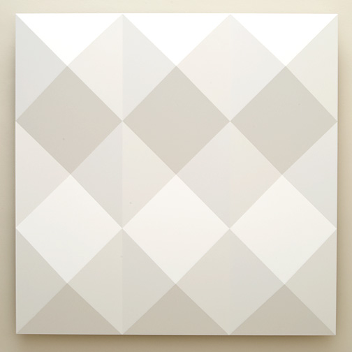 Andreas Christen / Untitled  2005  160 x 160 cm MDF-plate, white paint sprayed