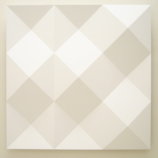 Andreas Christen / untitled  2005 160 x 160 cm MDF-plate, white paint sprayed (Nuvovern DS 10.1)