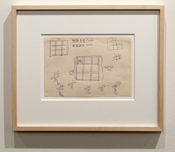 Sol LeWitt / Sol LeWitt Working Drawing for Grid Sculpture  1966 15 x 26 cm pencil on paper (recto/verso) CO210001