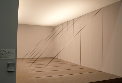 Fred Sandback / Fred Sandback Untitled (Sculptural Study, Seven-part Right-angled Triangular Construction)  1982/2010  Art Unlimited