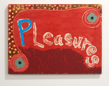 Ree Morton / Ree Morton Pleasures (Signs of Love)  1976 33 x 43 cm oil on plywood