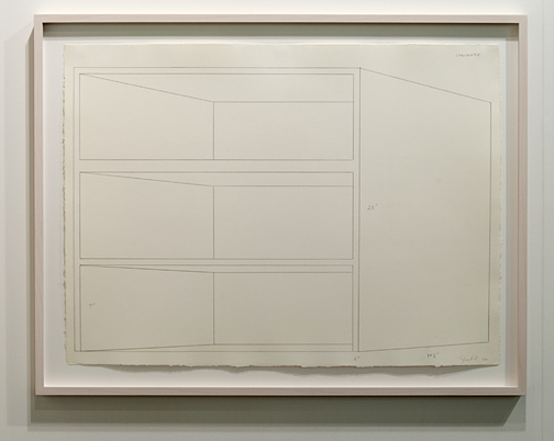 Donald Judd / Donald Judd Concrete Drawing  1974 58,4 x 78,7 cm Graphit auf Papier