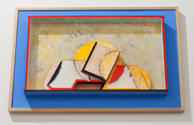 Richard Francisco / Richard Francisco Marquee  2014 36 x 54.5 x 5 cm Arches paper, gouache and acrylic (FLASHE) paint and plastic coating on archival cardboard