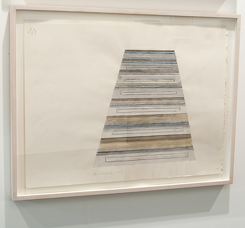 Sylvia Plimack-Mangold / Sylvia Plimack Mangold Untitled (staircase)  1968  45.7 x 61 cm Acrylic and pencil on paper