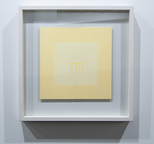 Antonio Calderara / Antonio Calderara Lettera di un convalescente  1976 27 x 27 cm oil on wood panel