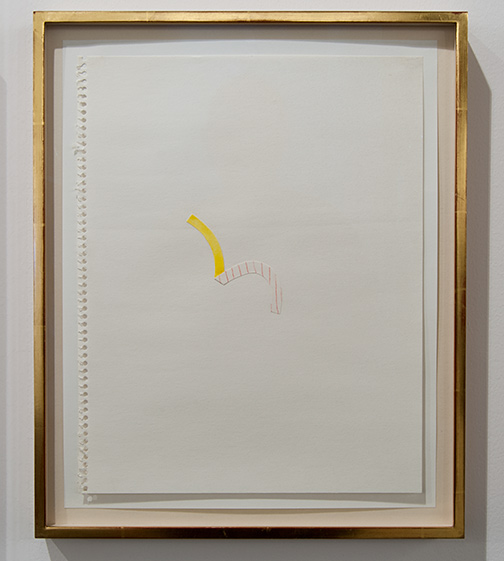 Richard Tuttle / Richard Tuttle Untitled (Collage Drawings) I 9  1977 ten drawings, each: 36 x 28 cm in artists frame watercolor and collage on paper