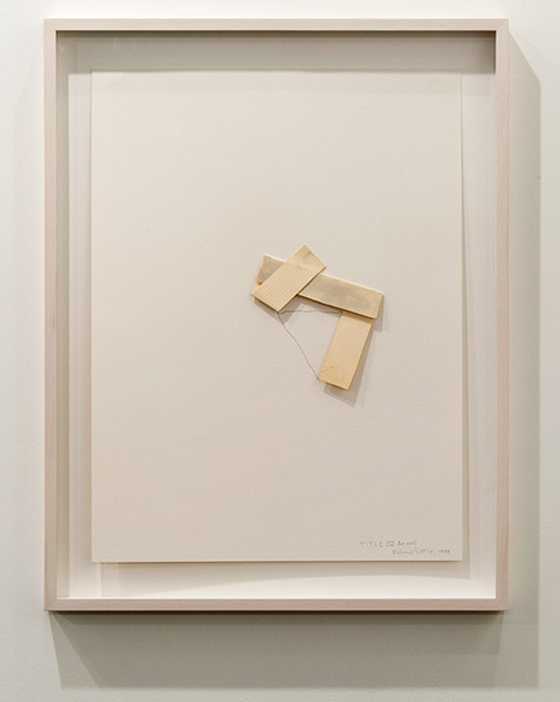 Richard Tuttle / Richard Tuttle Title IV for wall  1978 74.9 x 56.5 cm pencil and watercolor on paper collage