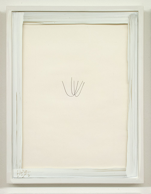 Richard Tuttle / Richard Tuttle Poem  2010 10 parts each: 34.5 x 26.5 x 2.5 cm pencil and color pencil on paper, in hand painted frame by the artist