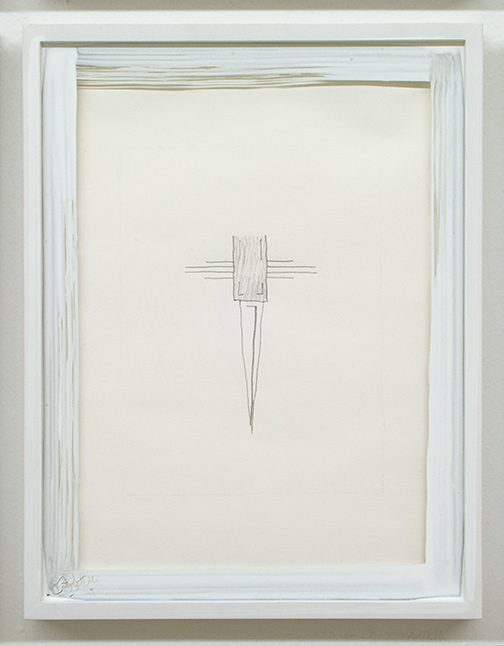 Richard Tuttle / Richard Tuttle Poem  2010 10 parts each: 34.5 x 26.5 x 2.5 cm pencil and color pencil on paper, in hand painted frame by the artist