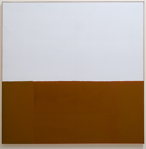 James Bishop / Untitled (Bank)  1974 195 x 195 cm oil on canvas
