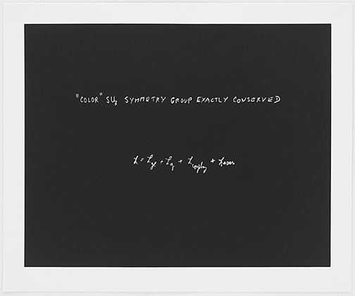 Sol LeWitt / Concinnitas  2014  66.5 x 80.5 cm Aquantita on Rives Paper Ed. 1/100 Murray Gell-Mann (*1929) Santa Fe Institute;  Nobel Prize
