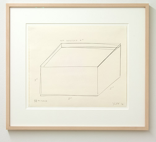 Donald Judd / Untitled  1976  35.7 x 43 cm Pencil on paper