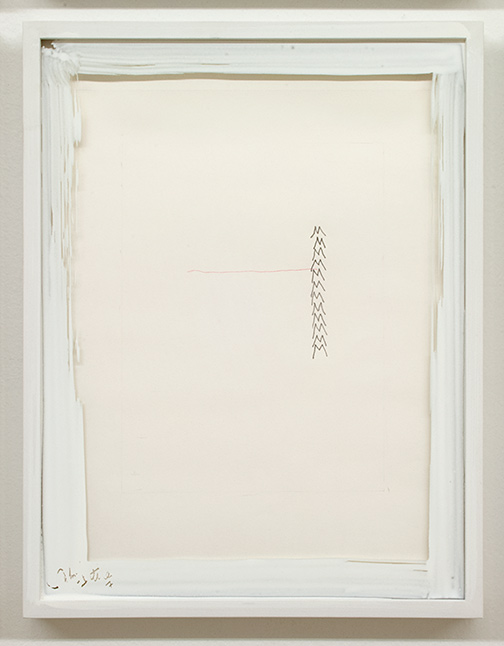 Richard Tuttle / Richard Tuttle Poem  2010 10 parts, each: 34.5 x 26.5 x 2.5 cm pencil and color pencil on paper, in hand painted frame by the artist