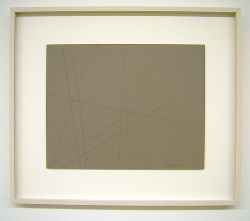 Fred Sandback / Untitled (Cut Drawing) 1993 27.9 x 35.6 cm / 11 x 14 