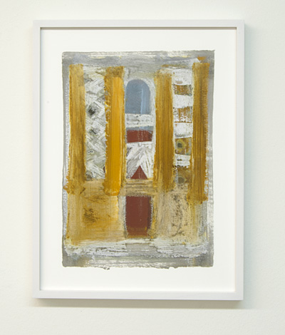 Joseph Egan / on Naxos Nr. 8  2010  30 x 21 cm framed: 38.5 x 29.5 x 2.5 cm various paints on paper