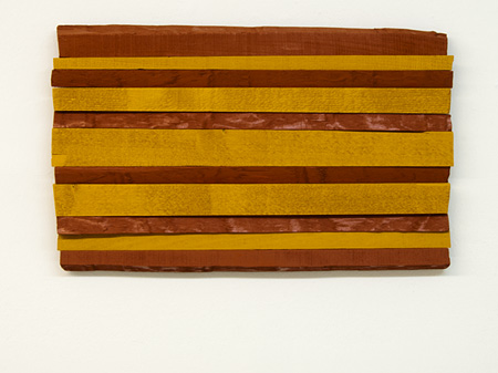 Joseph Egan / across the board Nr. 2 (Naxos)  2011  35 x 57 x 4 cm various paints on wood