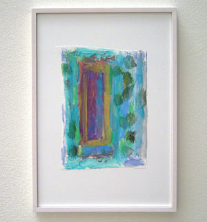 Joseph Egan / Colori #4  2007  35 x 25 x 2 cm various paints on paper with framing