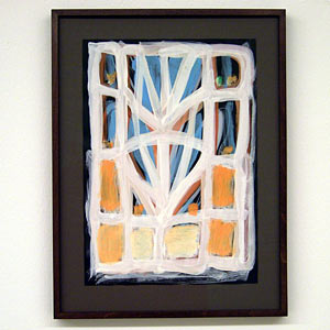 Joseph Egan / Dovecote #1  2007  37 x 28 x 2.5 cm various paints on paper with framing