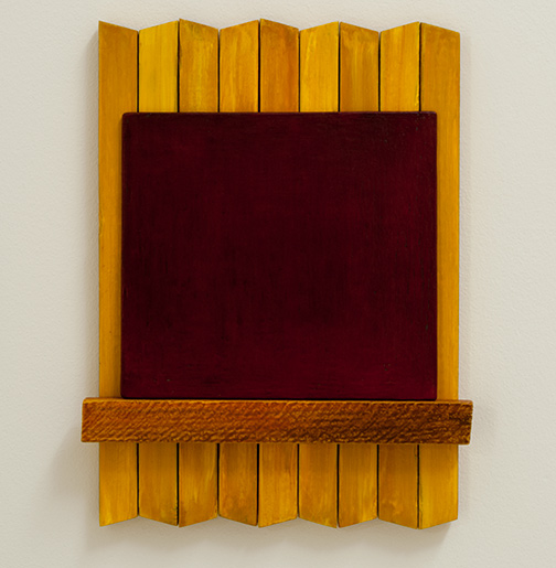 Joseph Egan / heart to heart  2017  49 x 37.5 x 5 cm painted wood and painted panel
