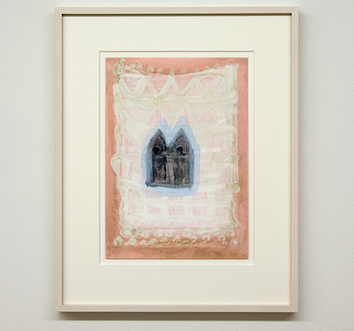 Joseph Egan / Local Color (on Hydra) Nr. 5  2014  45 x 35.5 x 2.5 cm oil paint on paper with framing