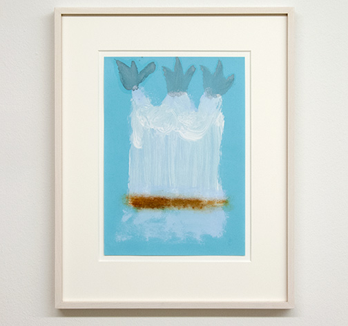 Joseph Egan / Local Color (on Hydra) Nr. 3  2014  45 x 35.5 x 2.5 cm oil paint on paper with framing