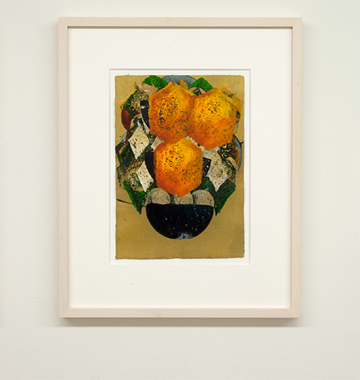 Joseph Egan / colorcomb (Nr. 46)  2014  49 x 39 x 3 cm Paper: 30 x 21 cm Oil paints on paper with framing