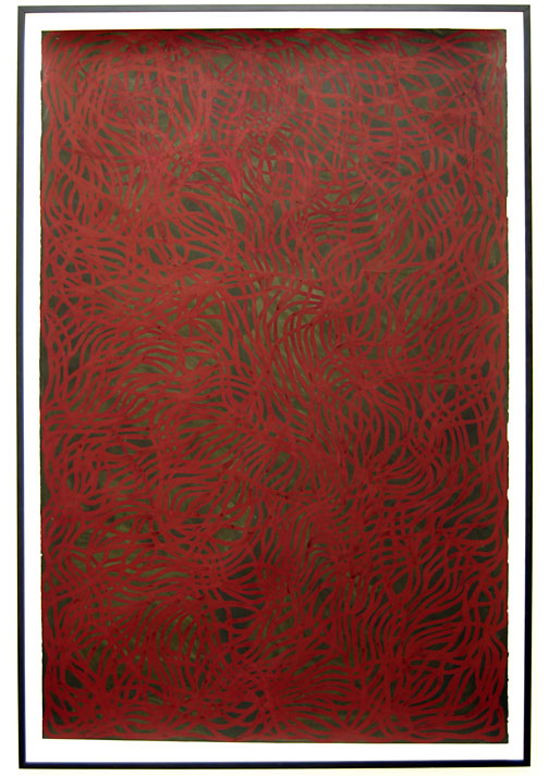 Sol LeWitt / Irregular Grid  2001  237.5 x 153.7 cm gouache on paper