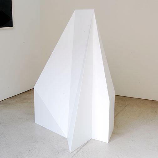 Sol LeWitt / Complex Forms,  Structure V3  1990 150 x 113 x 115 cm wood, painted   white