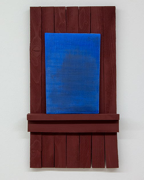 Joseph Egan / Joseph Egan true blue  2012 50 x 28 x 6 cm various paints on wood
