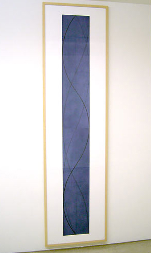 Robert Mangold / Robert Mangold  Tall Column A (Dark Blue)  2005  217.2 x 55.9 cm etching / aquatint  Ed. 10/35