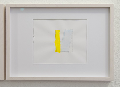 Richard Tuttle / Division # I – 3 RT’14  2014  22 x 31 cm Pencil, colored crayon and watercolor on paper