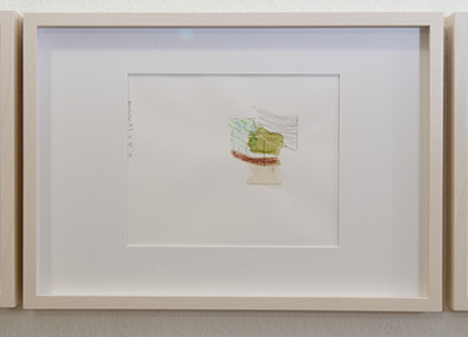 Richard Tuttle / Division # I – 6 RT’14  2014  22 x 31 cm Pencil, colored crayon and watercolor on paper