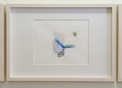 Richard Tuttle / Division # II – 4 RT’14  2014  22 x 31 cm Pencil, colored crayon and watercolor on paper
