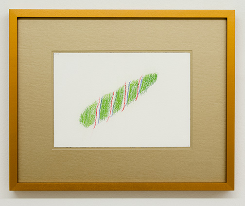 Richard Tuttle / Fake Gold No. 2  2015  each 43 x 34.5 cm / 34.5 x 43 cm pastel and pencil on paper