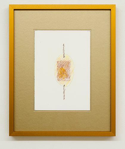 Richard Tuttle / Fake Gold No. 3  2015  each 43 x 34.5 cm / 34.5 x 43 cm pastel and pencil on paper