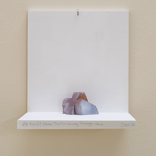 Richard Tuttle / All The Hit Stores This Man Coming Through Here Stars #2  2019  6.5 x 9 x 8 cm painted wood