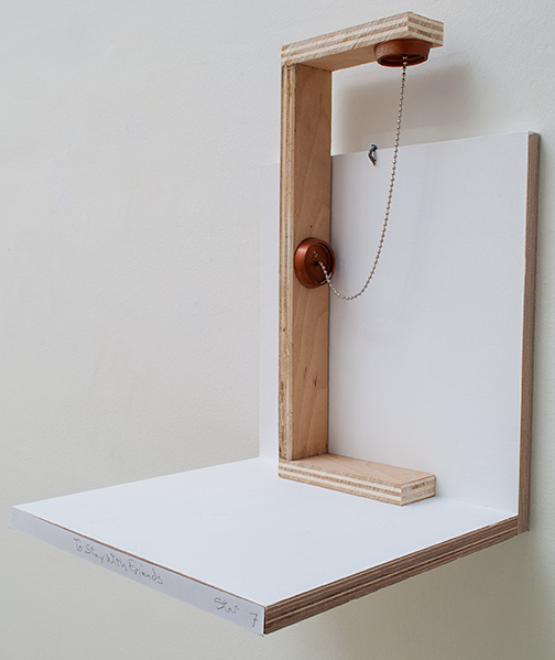 Richard Tuttle / To Stay With Friends Stars #7  2019 40.2 x 14.5 x 5 cm wood, plastic and chain