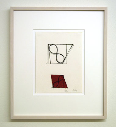 Robert Mangold / Untitled  1991  21.7 x 16.5 cm ink and crayon on paper