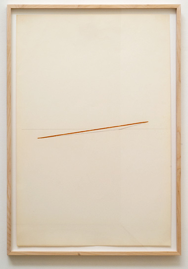 Fred Sandback / Untitled  1974  88.9 x 58.7 cm  /  35 x 23.125 " pastel and pencil on paper FLS 0386