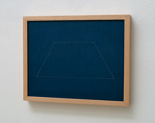 Fred Sandback / Untitled  1966 / 1976  22 x 28 cm blueprint