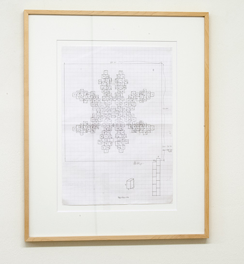 Sol LeWitt / Working Drawing for Concrete Block Structure  n.d. 42 x 29.6 cm pencil on paper