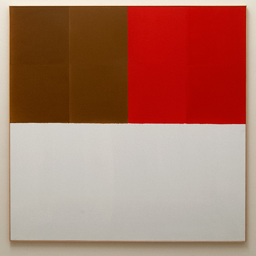 James Bishop / James Bishop Brown / Red  1969  189.5 x 188.5 cm Oil on canvas
