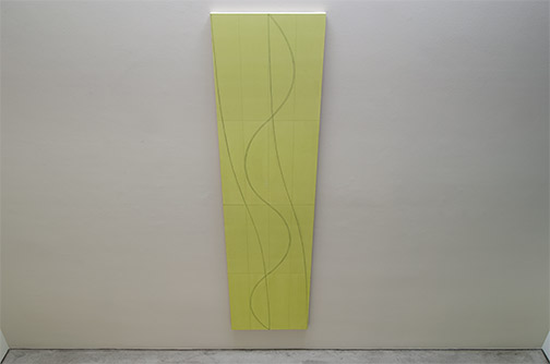 Robert Mangold / Robert Mangold Double Line Column 2  2005 304.8 x 76.2 cm acrylic and pencil on canvas