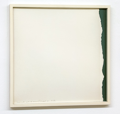 Sol LeWitt / Sol LeWitt Rip Drawing (R 231)  1975 35 x 32 cm white paper, side torn off