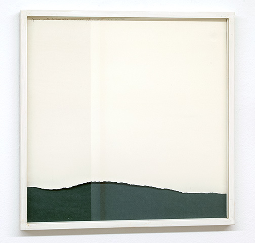 Sol LeWitt / Sol LeWitt Rip Drawing (R 232)  1975 32 x 35 cm white paper, side torn off